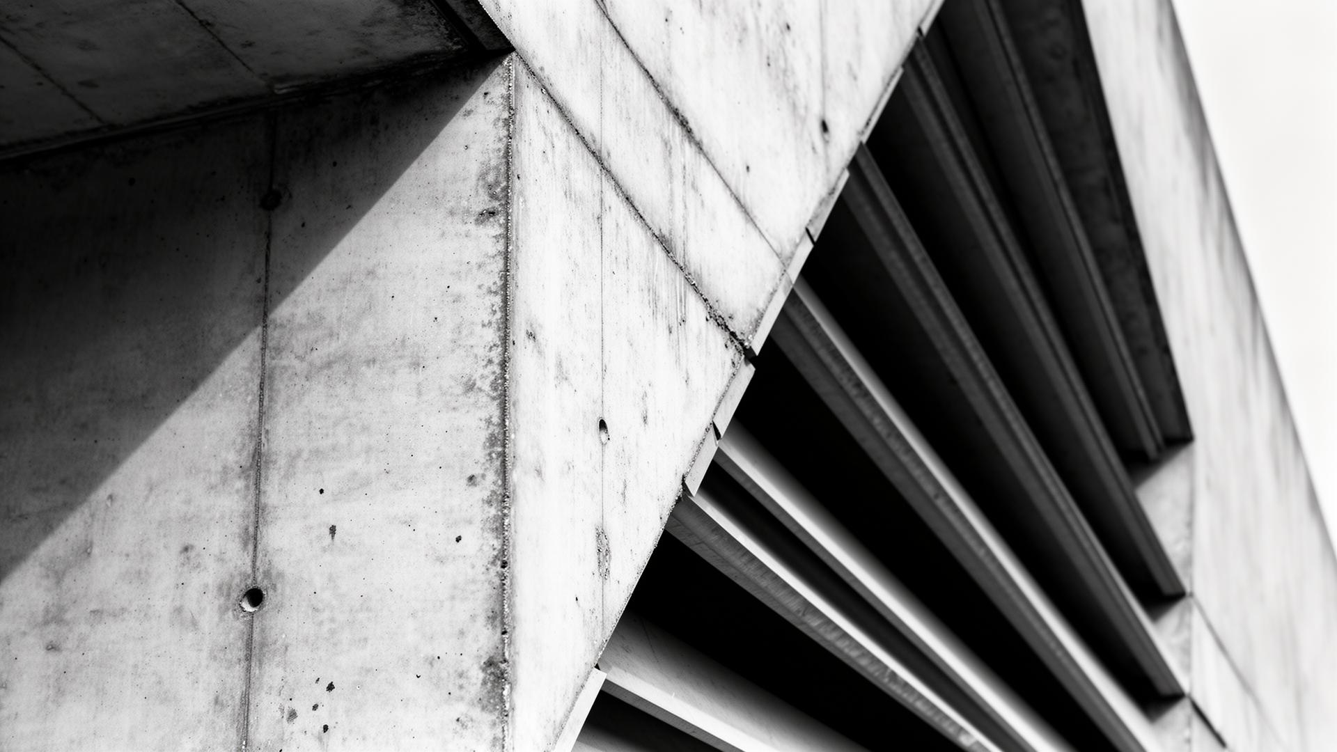 Concrete facade detail
